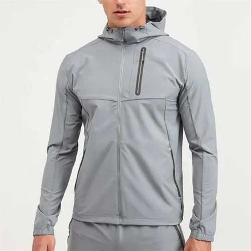 Sports Wear Men Waterproof Hooded Jacket - Image 2