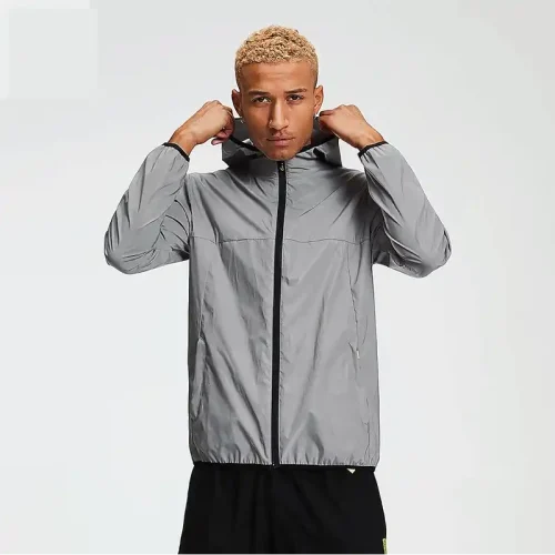 Men's Training Reflective Jacket - Silver - Image 2