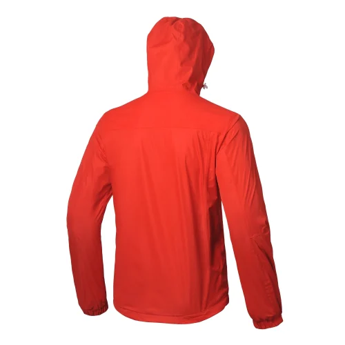 Men's Solid Red Hooded  Softshell Jacket - Image 2