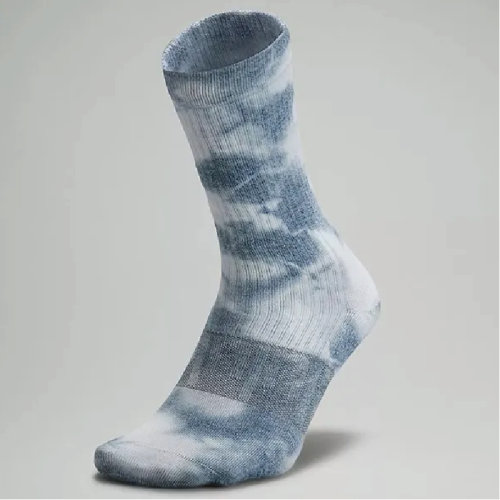 Men's Tie-Dye Crew Socks - Soft Cloud Gray - Image 3