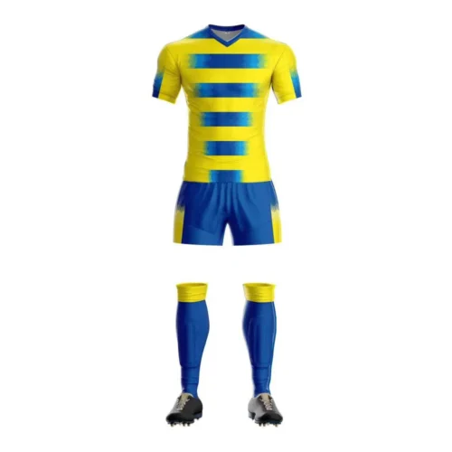 Men's Rugby Uniform Set - Yellow & Blue