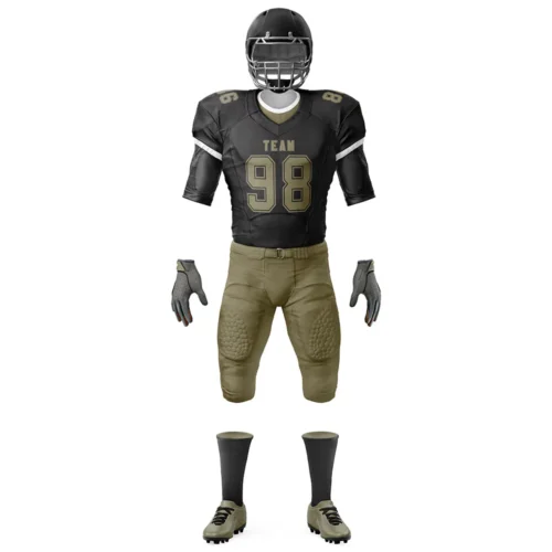 American Design Black Color Football Uniform