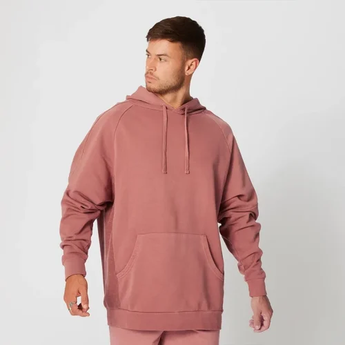 Lightweight Men's Pink Hoodie with Pockets