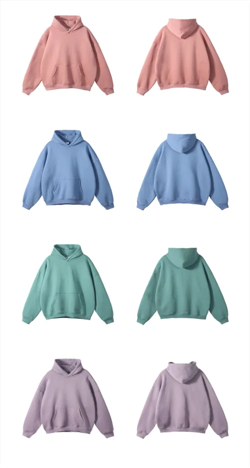 Unique Solid Color Zipper Hoodie for Women