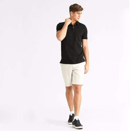 Men's Classic Polo Shirt in Soft Black