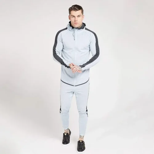 Full Zip Up Streetwear Sweatsuit for  Men