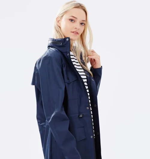 Blue Rains Short Hooded Coat for Women